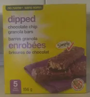 Dipped Chocolate Chip Granola Bars