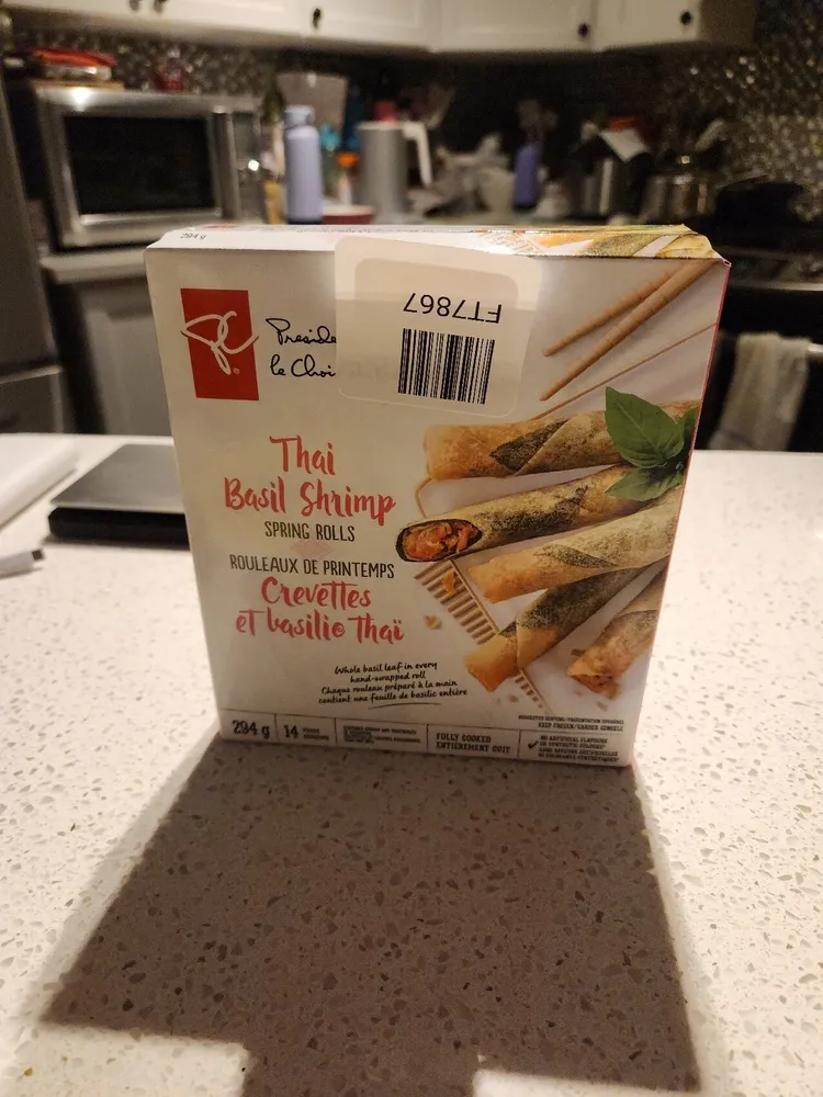 Thai Basil Shrimp Spring Rolls