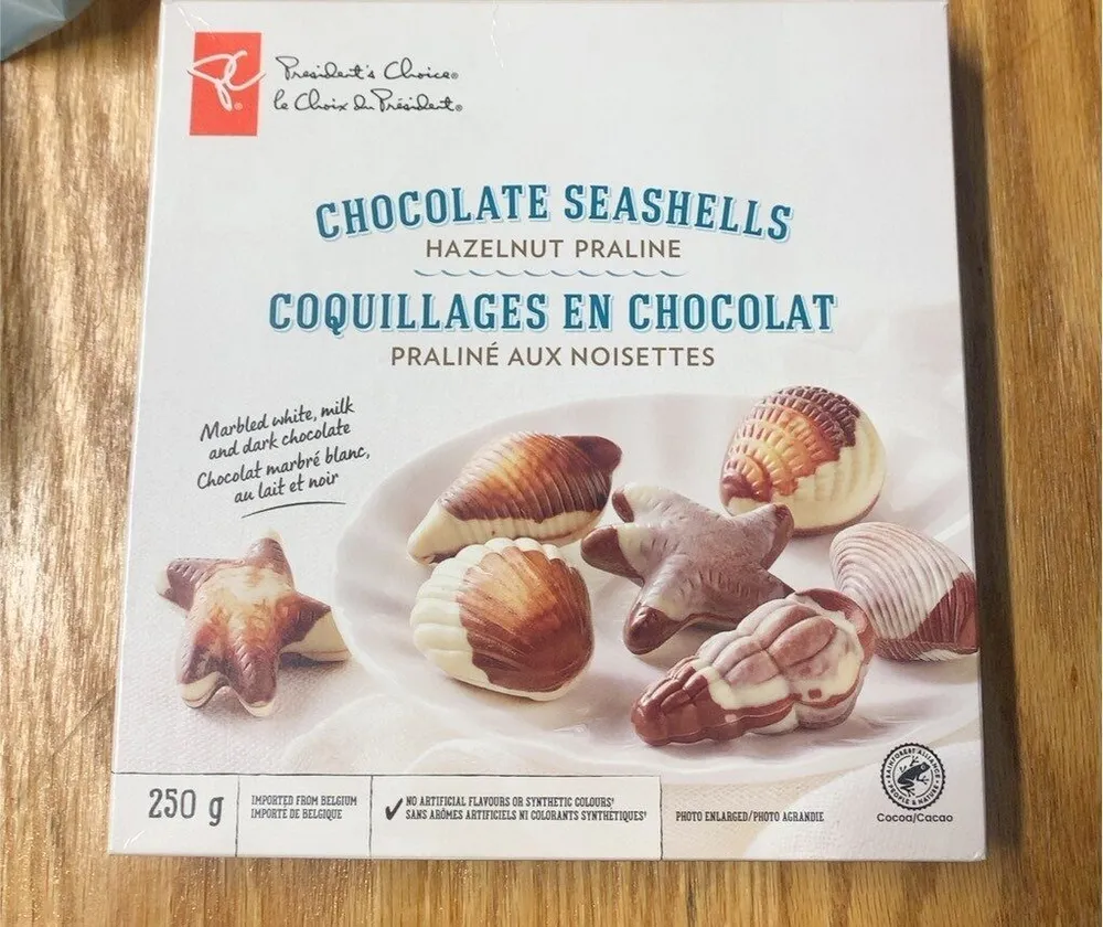 chocolate seashells