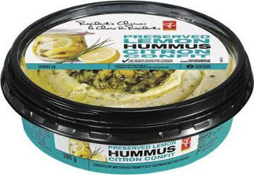 Preserved lemon hummus chickpea dip and spread