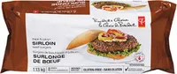 Thick and juicy sirloin beef burgers