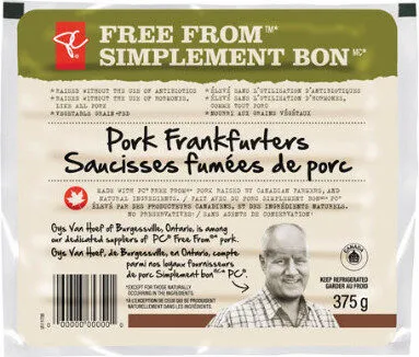 Pork frankfurters