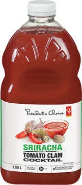 Sriracha tomato clam cocktail
