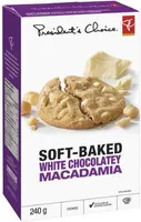 Soft-baked white chocolatey macadamia cookies
