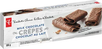 Milk chocolate crepes