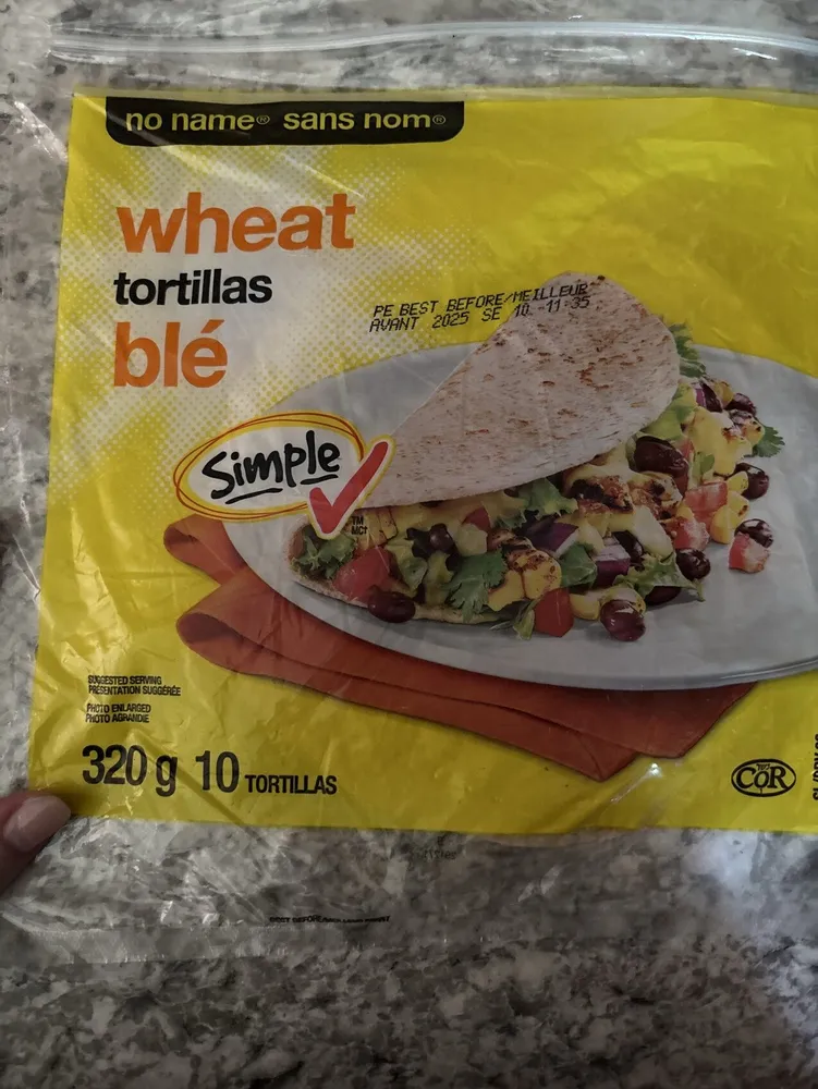 Simple wheat tortillas