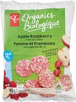 Apple raspberry mini rice crackers