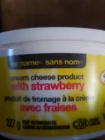 Produit de fromage à la fraise
