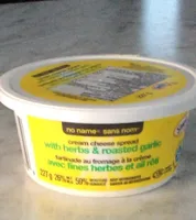 Tartinade au fromage a la creme avec fines herbes et ail roti