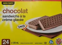 Sandwichs à la crème glacée Chocolat