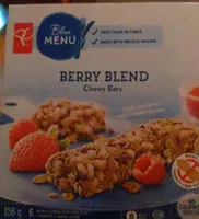 Blue menu berry blend chewy bars