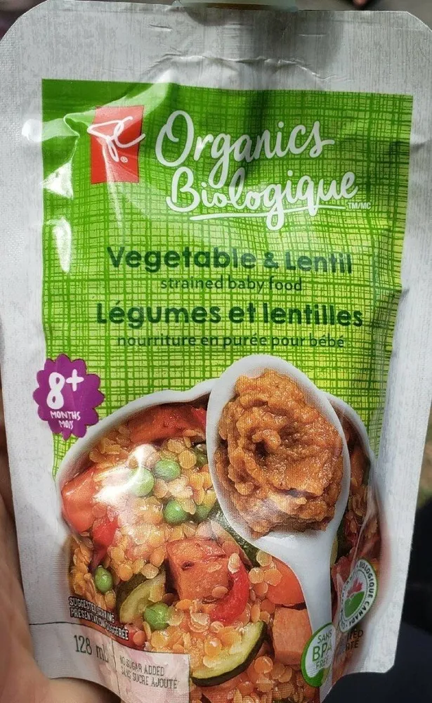 Organics Vegetable & lentil