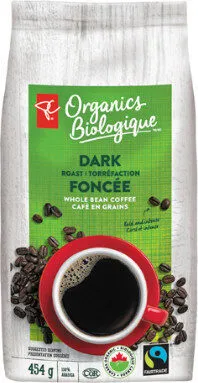 Dark roast whole bean coffee