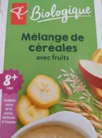 Mélange de céréales avec fruits