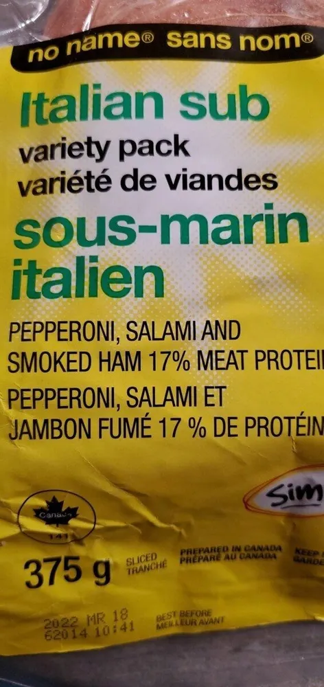 Italian Sub variety pack
