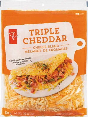 Triple Cheddar Cheese Blend / Mélange de fromages