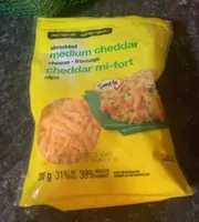 Shredded medium cheddar cheese