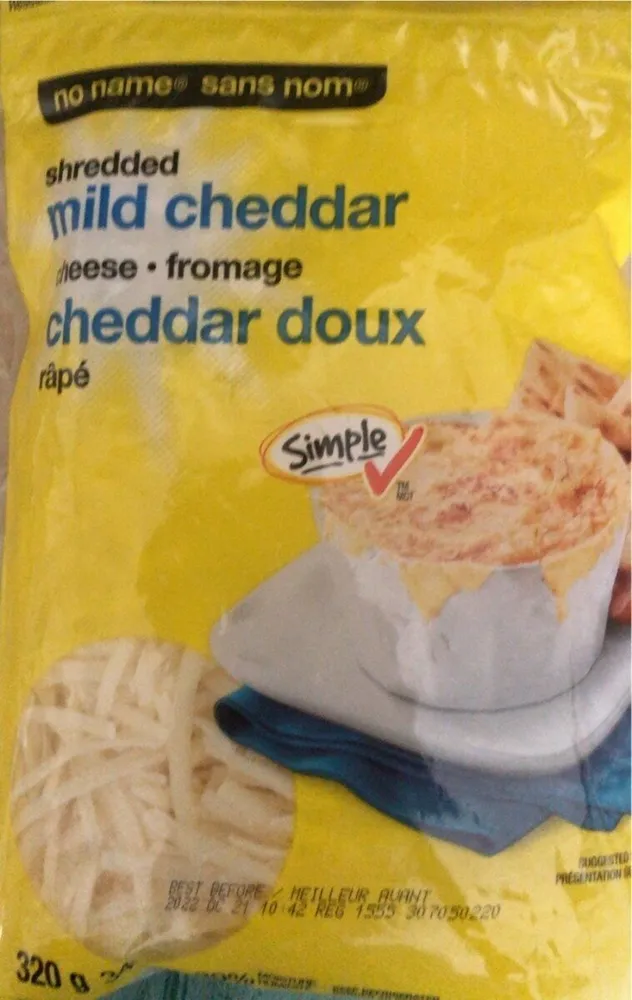 Shredded mild cheddar