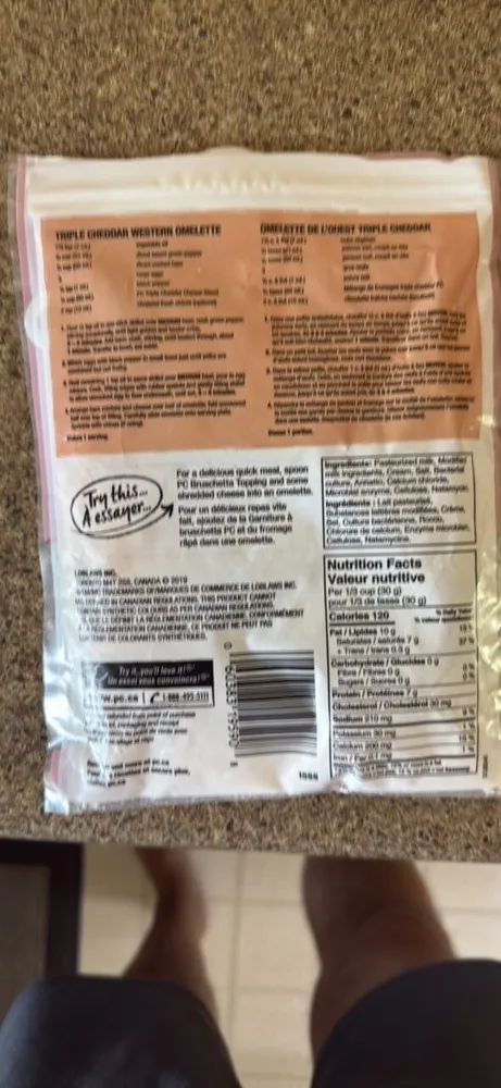 Triple cheddar shredded cheese blend
