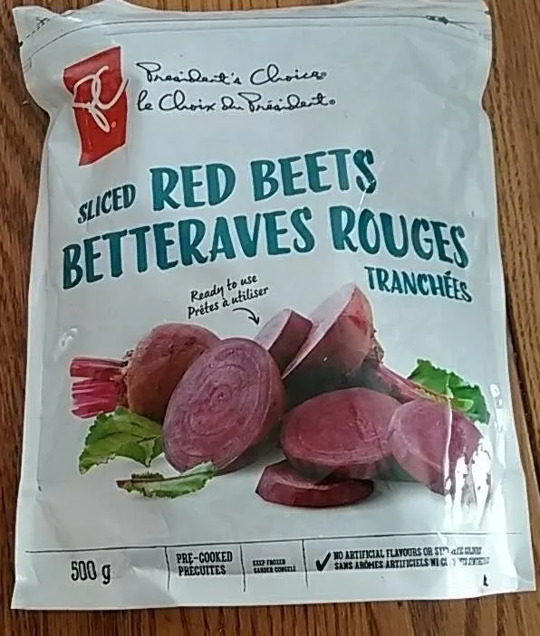 Betteraves rouges tranchees
