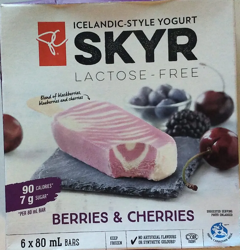 Berries & Cherries Skyr Frozen Bars