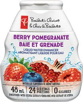 Berry pomegranate liquid water enhancer