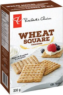 Wheat square crackers