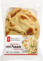 Traditional mini naan flatbreads