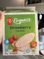 strawberry rice rusks