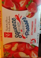 Collations aux fruits pommes et fraises