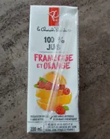 Jus framboise et orange