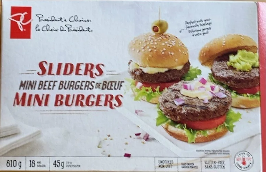 Sliders Mini Beef Burgers