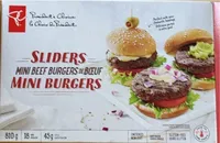 Sliders Mini Beef Burgers