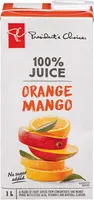 Orange mango juice blend from concentrate