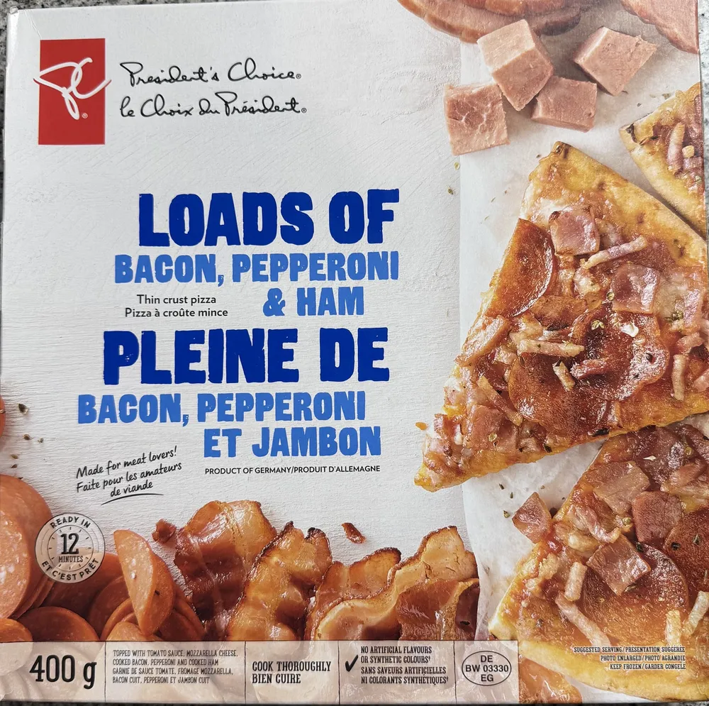 Loads of Bacon, Pepperoni and Ham
