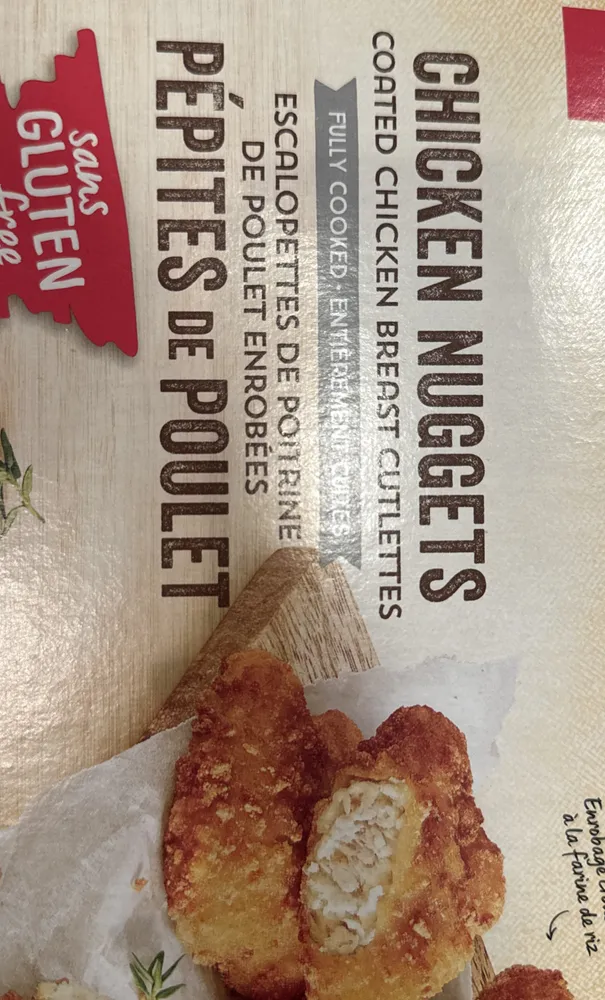 CHICKEN NUGGETS COATED CHICKEN BREAST CUTLETTES
