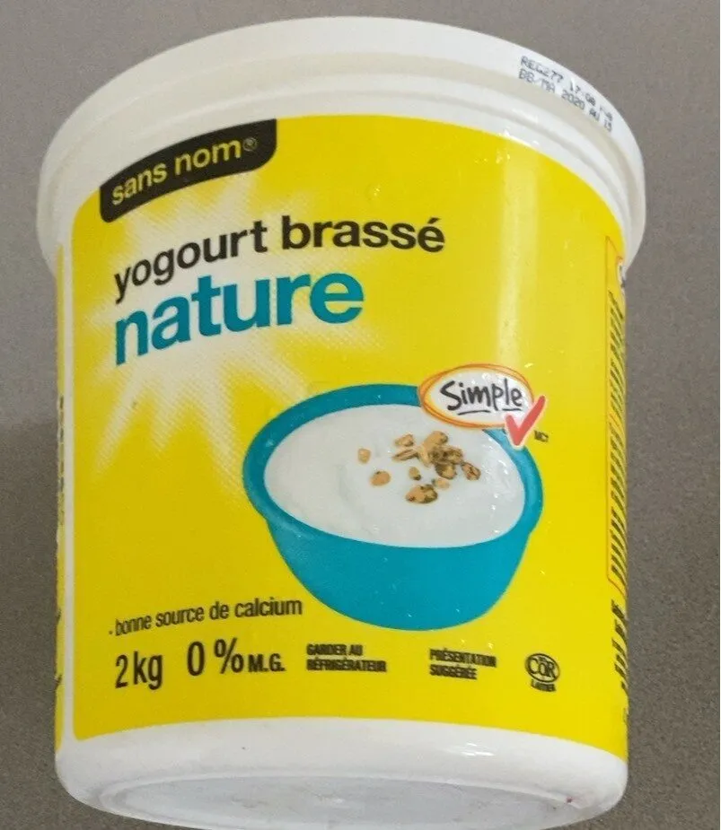 Yogourt brassé nature
