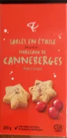Sables en etoiles avec morceaux de canneberges