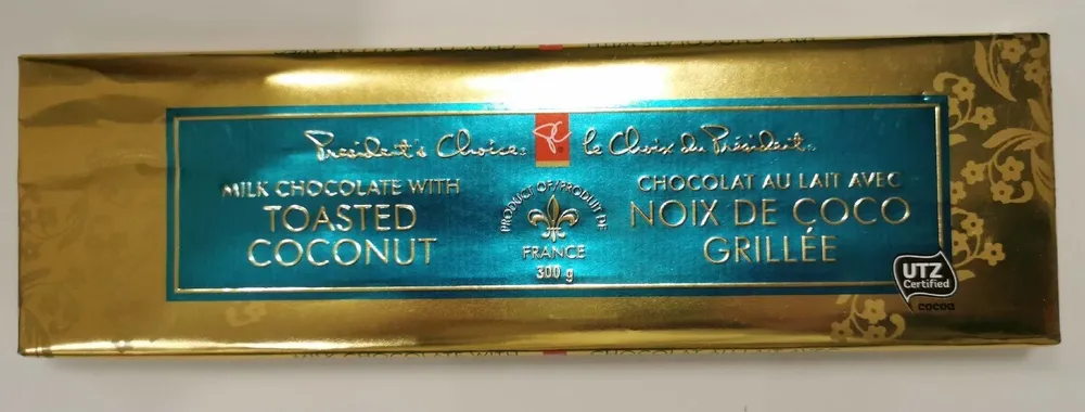Chocolat au lait avec noix de coco