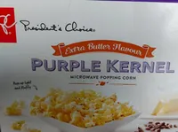 Purple kernel microwave popping corn