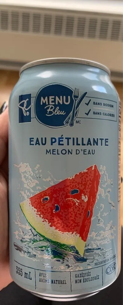 Eau petillante melon d'eau