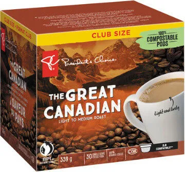 The great canadian light to medium roast arabica