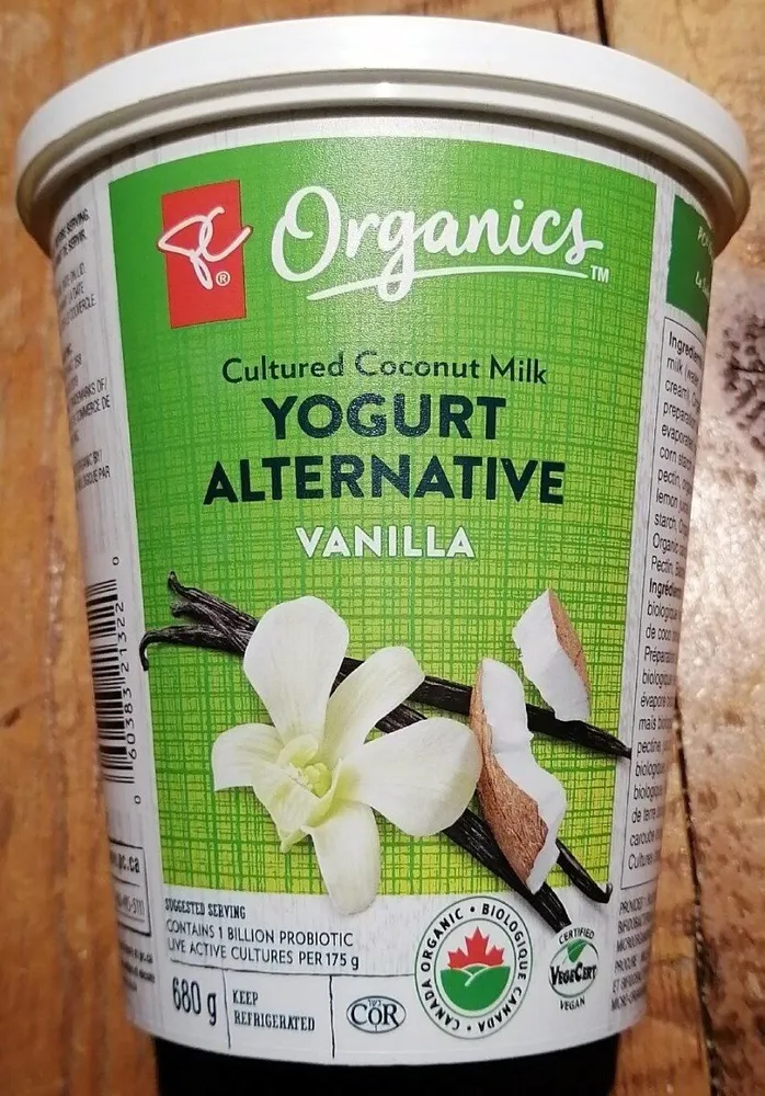 Organic cultured coconut milk yogurt alternative (vanilla)