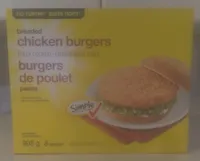 breaded chicken burgers