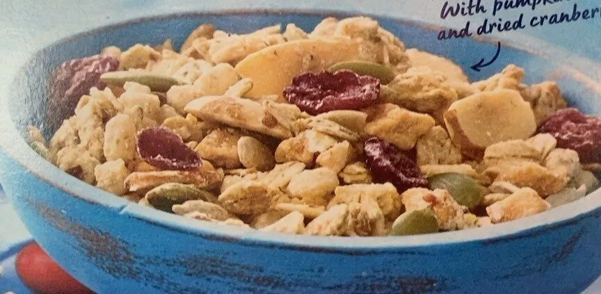 Fruit seed and nut granola