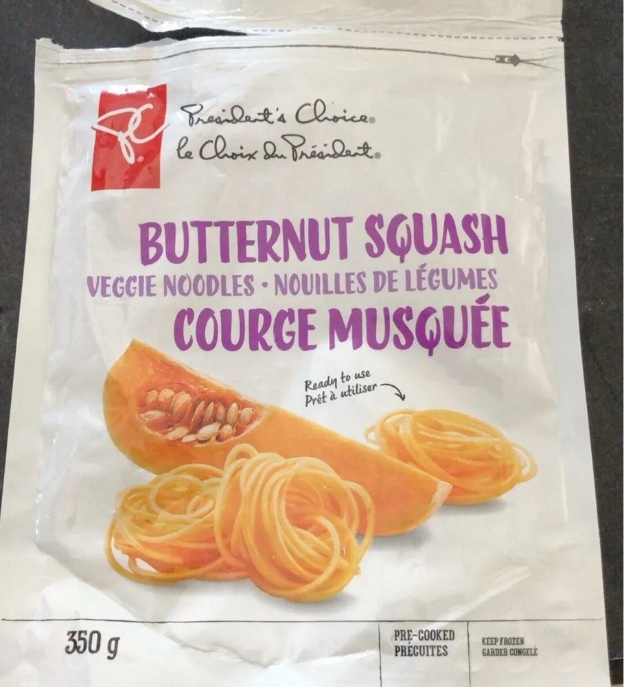 Courge musquée nouilles de legumes comgelées