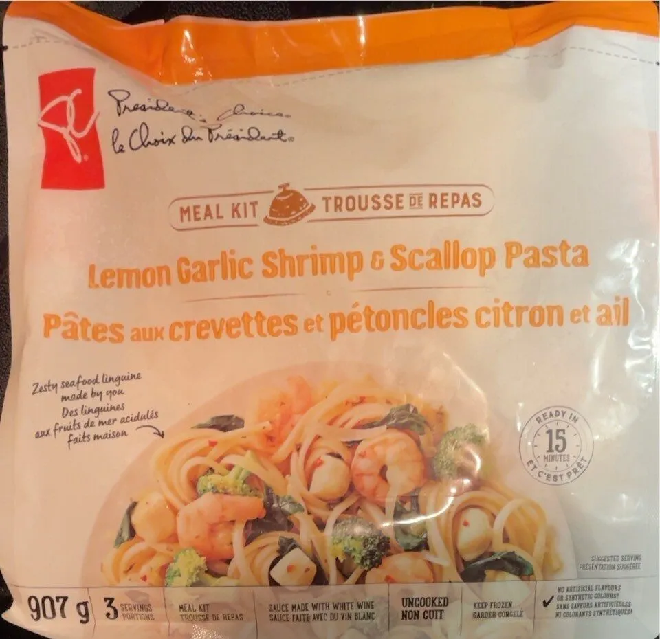 Lemon garlic shrimp & scallop pasta