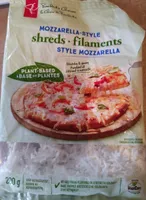 Mozzarella-style shreds