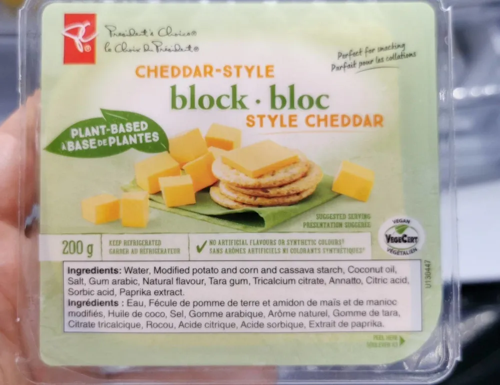 Cheddar style block