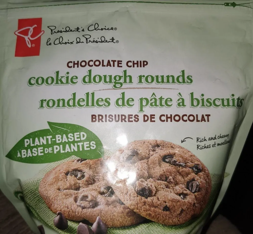 Chocolate chip cookie dough rounds